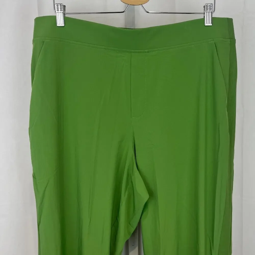 ATHLETA Brooklyn Mid Rise Ankle Pants 198671 Stretch Grass Green Size 18 - Picture 4 of 9
